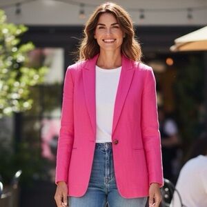 J. Crew Magenta Classic Blazer, size 4
